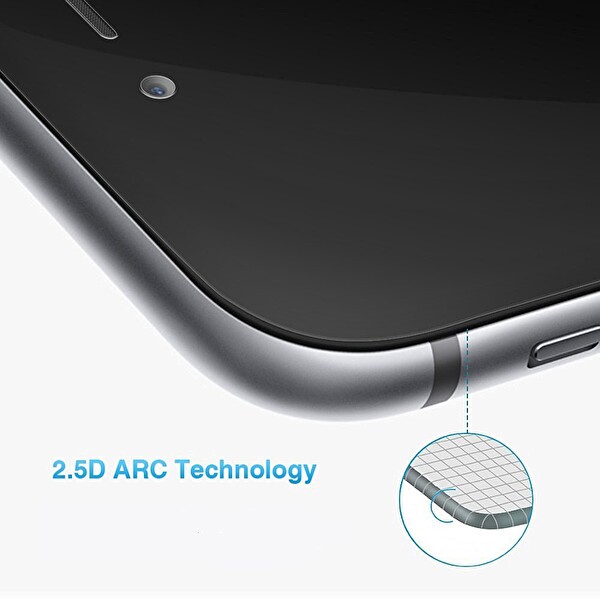 Microsonic Iphone 7 Plus 3d Kavisli Temperli Cam Full Ekran Koruyucu Kırılmaz Film Beyaz