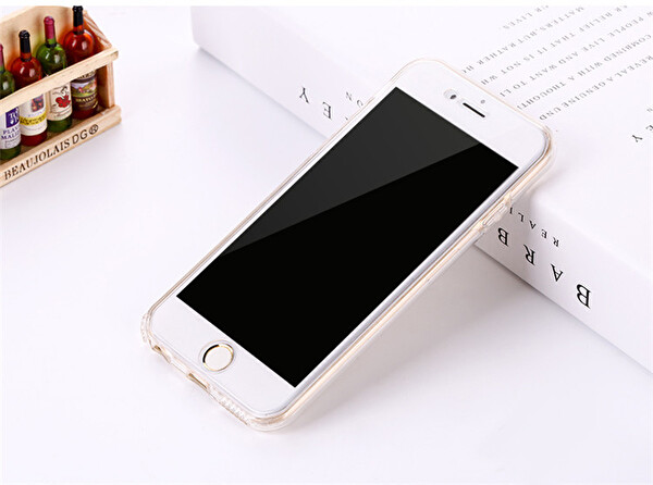 Microsonic Iphone 7 Plus Kılıf 6 Tarafı Tam Full Koruma 360 Clear Soft Şeffaf