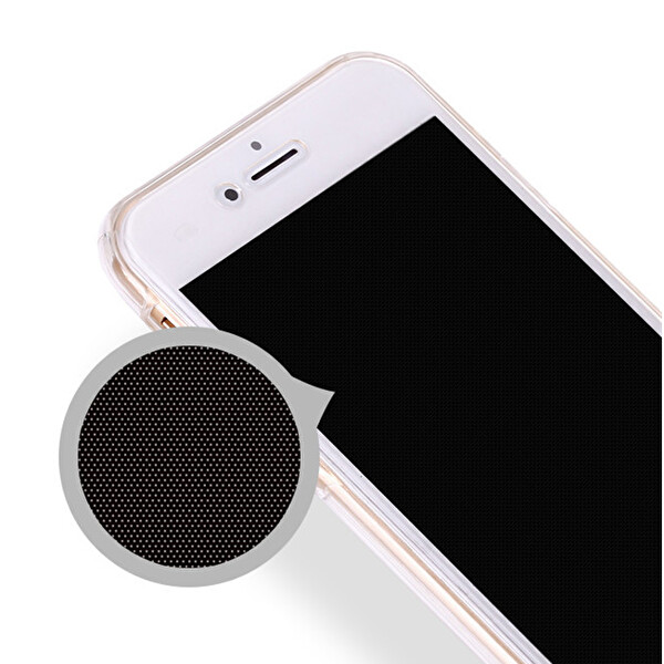 Microsonic Iphone 7 Plus Kılıf 6 Tarafı Tam Full Koruma 360 Clear Soft Şeffaf