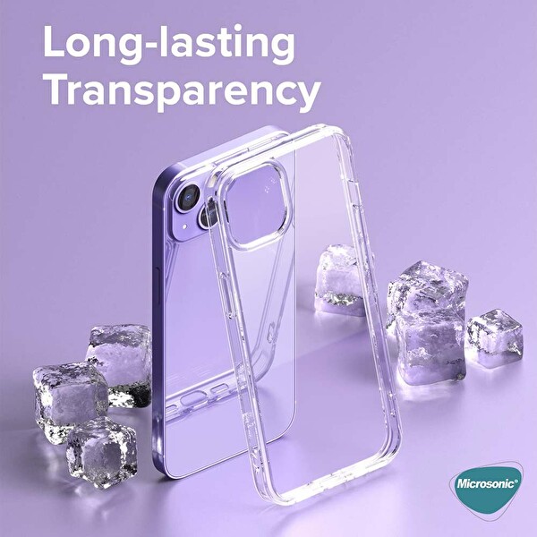 Microsonic Apple Iphone 13 Kılıf Transparent Soft Beyaz