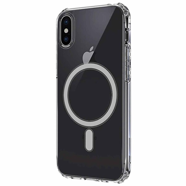 Microsonic Apple Iphone Xs Kılıf Magsafe Clear Soft Şeffaf