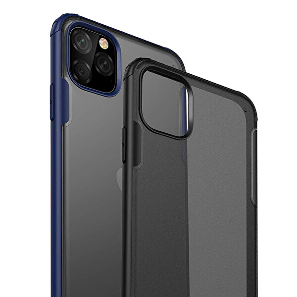 Microsonic Apple Iphone 11 Pro Max (6.5'') Kılıf Frosted Frame Siyah
