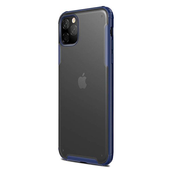Microsonic Apple Iphone 11 Pro (5.8'') Kılıf Frosted Frame Lacivert