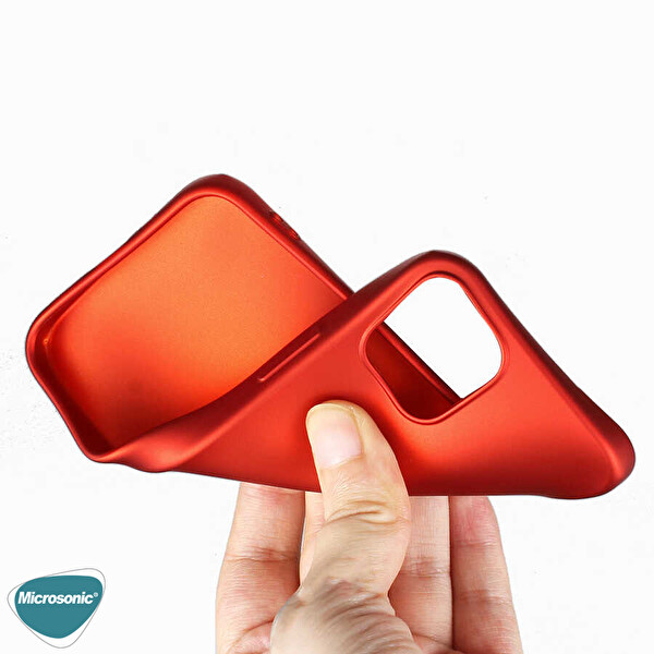Microsonic Matte Silicone Apple Iphone 12 Kılıf Gold