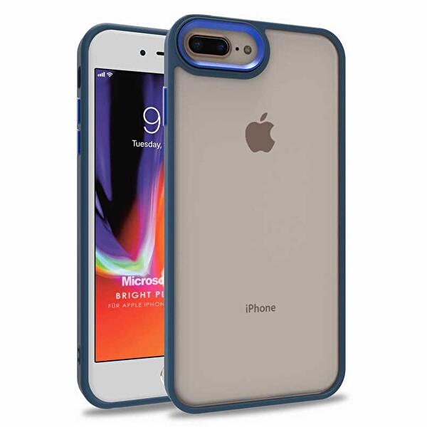 Microsonic Apple Iphone 8 Plus Kılıf Bright Planet Lacivert