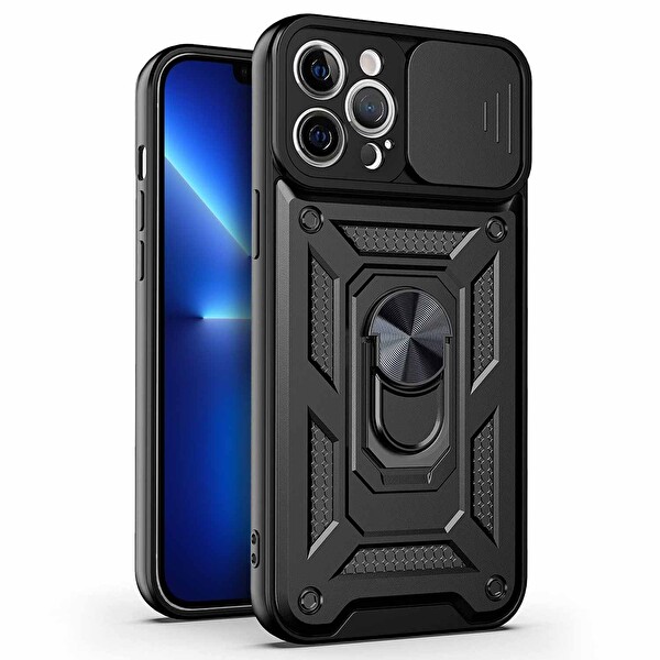 Microsonic Apple Iphone 13 Pro Kılıf Impact Resistant Siyah
