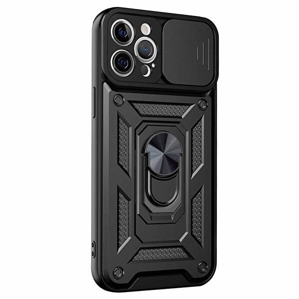 Microsonic Apple Iphone 13 Pro Kılıf Impact Resistant Siyah