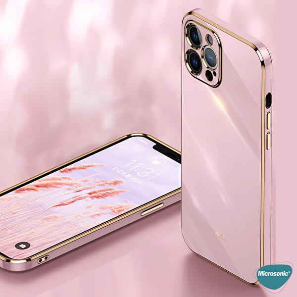 Microsonic Apple Iphone 13 Kılıf Olive Plated Lila