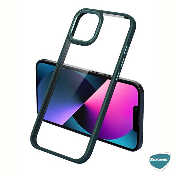 Microsonic Apple Iphone 13 Pro Kılıf Shadow Planet Koyu Yeşil