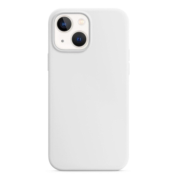 Microsonic Apple Iphone 14 Plus Kılıf Liquid Lansman Silikon Beyaz