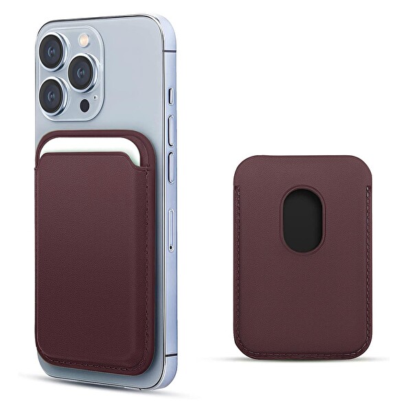Microsonic Apple Iphone 13 Pro Leather Wallet Magsafe Mor