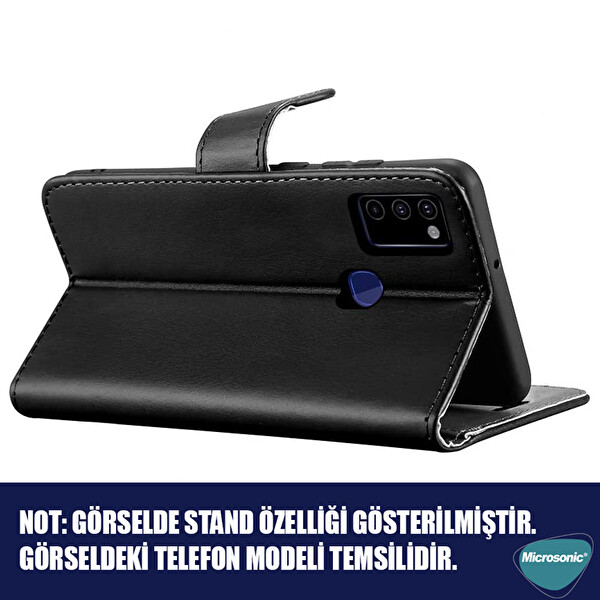 Microsonic Apple Iphone 13 Pro Kılıf Delux Leather Wallet Kırmızı