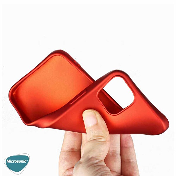 Microsonic Matte Silicone Apple Iphone 13 Kılıf Mor