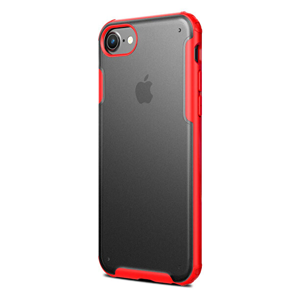 Microsonic Apple Iphone 6 Plus Kılıf Frosted Frame Kırmızı
