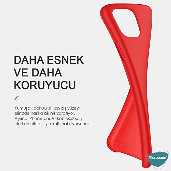 Microsonic Apple Iphone 13 Pro Kılıf Liquid Lansman Silikon Su Yeşili
