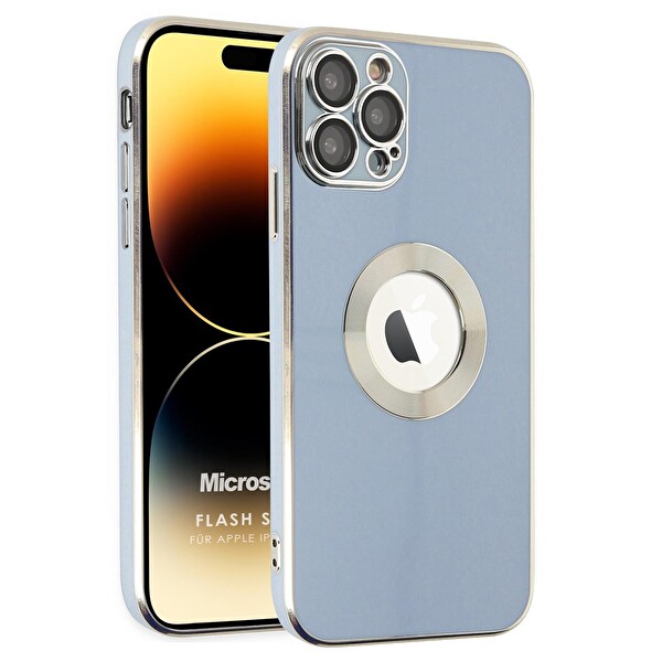 Microsonic Apple Iphone 14 Pro Kılıf Flash Stamp Mavi
