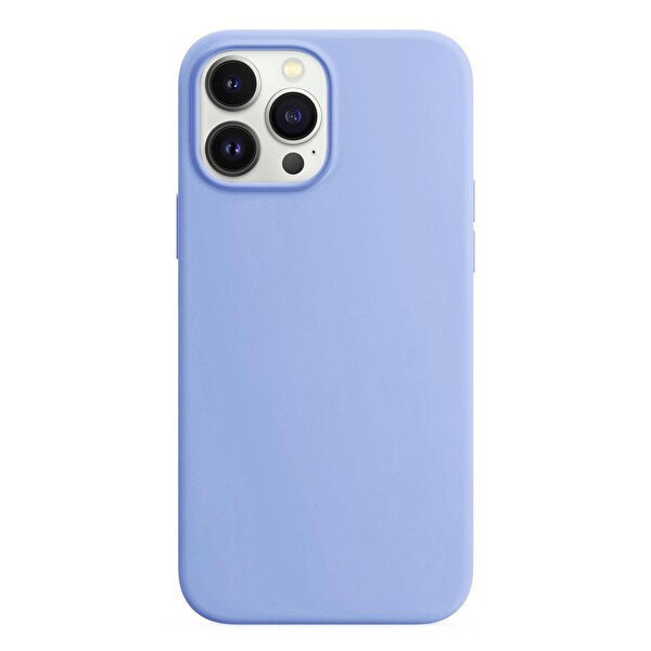 Microsonic Apple Iphone 14 Pro Max Kılıf Liquid Lansman Silikon Mavi