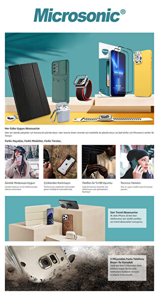 Microsonic Apple Iphone 14 Pro Max Kılıf Olive Plated Beyaz