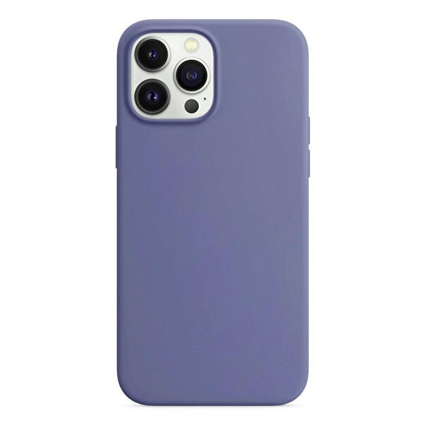 Microsonic Apple Iphone 15 Pro Max Kılıf Liquid Lansman Silikon Lavanta Grisi
