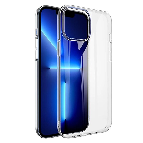 Microsonic Apple Iphone 13 Pro Max Kılıf Non Yellowing Crystal Clear Sararma Önleyici Kristal Şeffaf