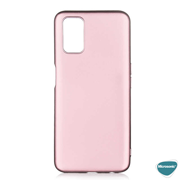Microsonic Matte Silicone Oppo A92 Kılıf Rose Gold