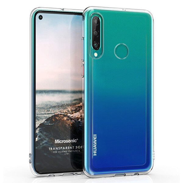 Microsonic Huawei Y7p Kılıf Transparent Soft Beyaz