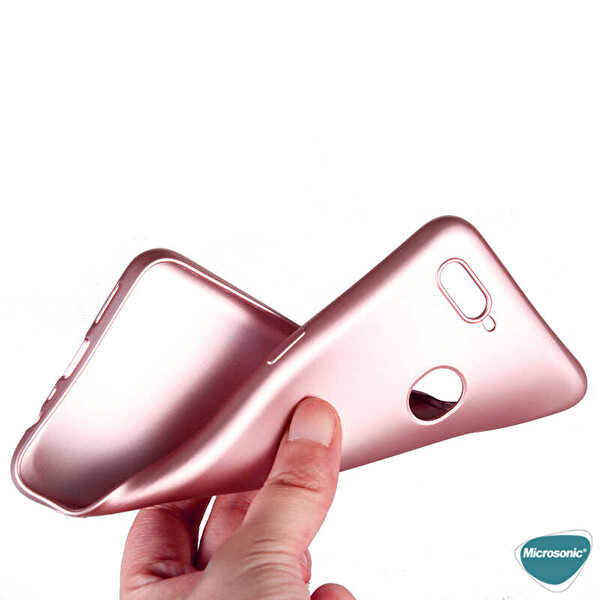 Microsonic Matte Silicone Oppo A12 Kılıf Kırmızı