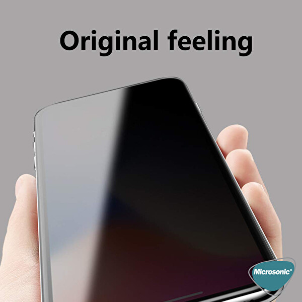 Microsonic Oppo F9 / F9 Pro Privacy 5d Gizlilik Filtreli Cam Ekran Koruyucu Siyah