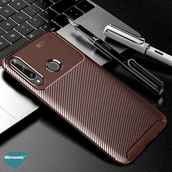 Microsonic Huawei Y6p Kılıf Legion Series Kahverengi