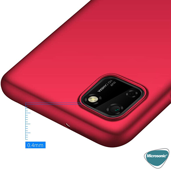 Microsonic Matte Silicone Huawei Honor 9s Kılıf Siyah