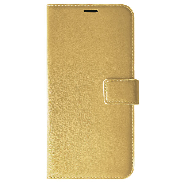 Microsonic Xiaomi Redmi Note 9s Kılıf Delux Leather Wallet Gold