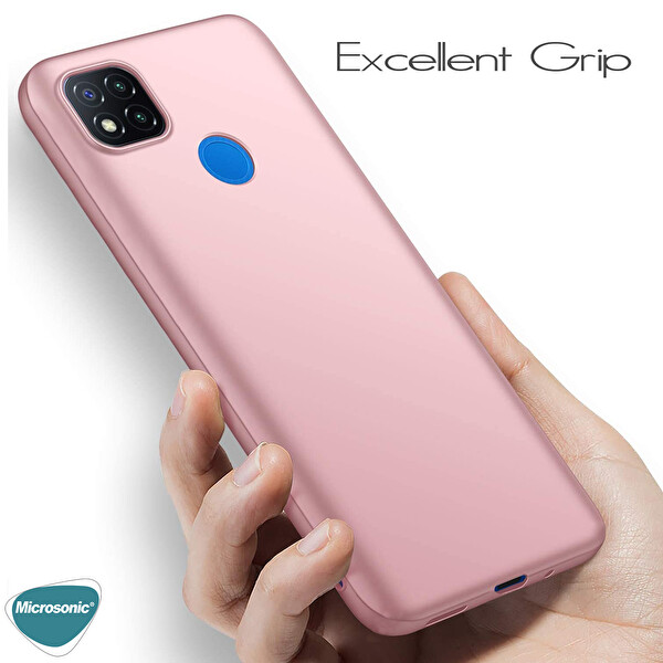 Microsonic Matte Silicone Xiaomi Redmi 9c Kılıf Mor