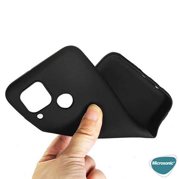 Microsonic Matte Silicone Realme C15 Kılıf Rose Gold