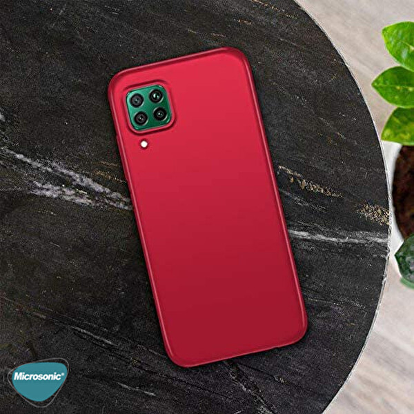 Microsonic Matte Silicone Realme C15 Kılıf Rose Gold