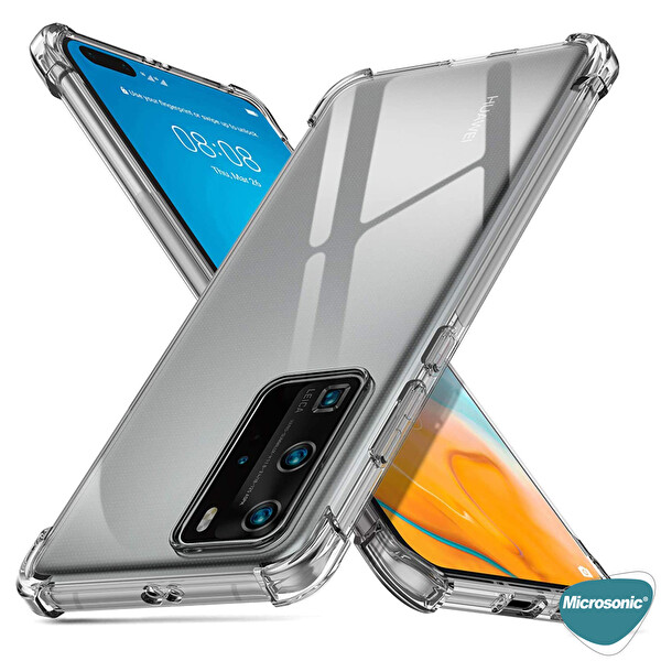 Microsonic Huawei P40 Kılıf Shock Absorbing Şeffaf