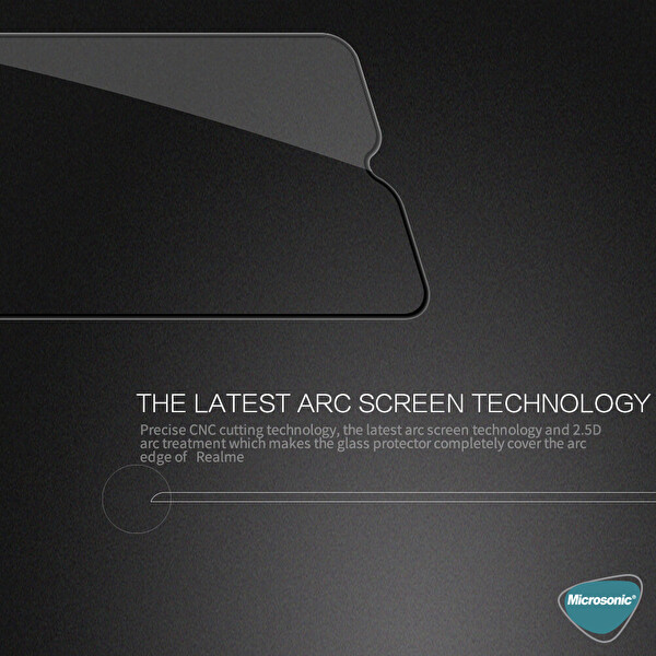Microsonic Realme C11 Tam Kaplayan Temperli Cam Ekran Koruyucu Siyah