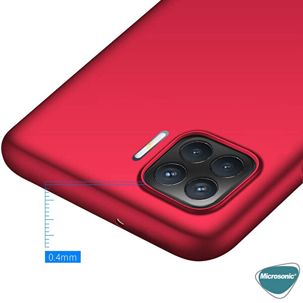 Microsonic Matte Silicone Oppo Reno 4 Lite Kılıf Kırmızı