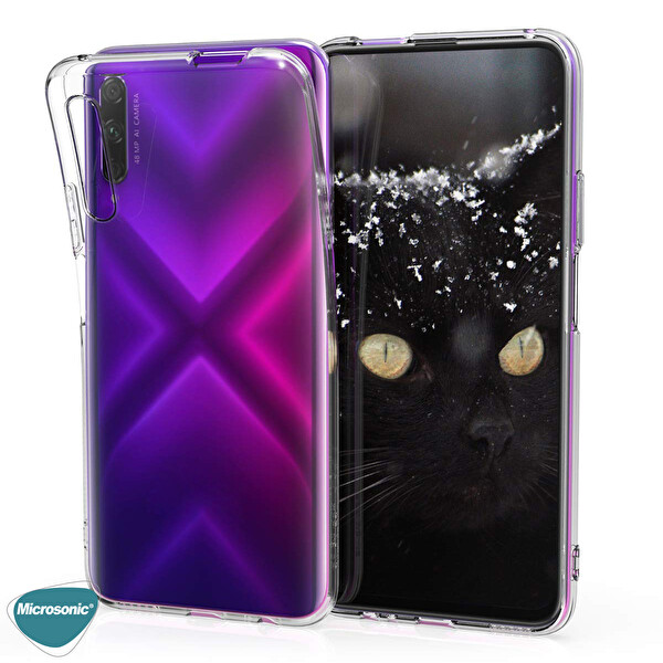 Microsonic Huawei Y9s Kılıf Transparent Soft Beyaz