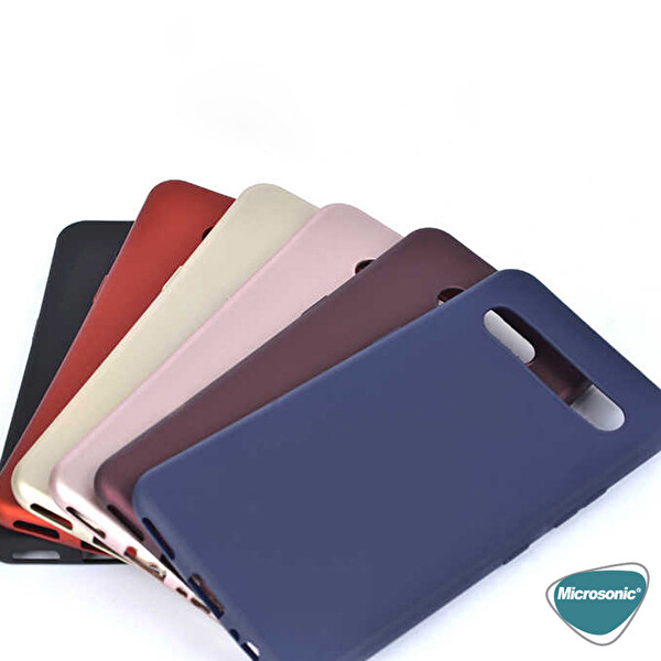 Microsonic Matte Silicone Tcl 10 Plus Kılıf Siyah