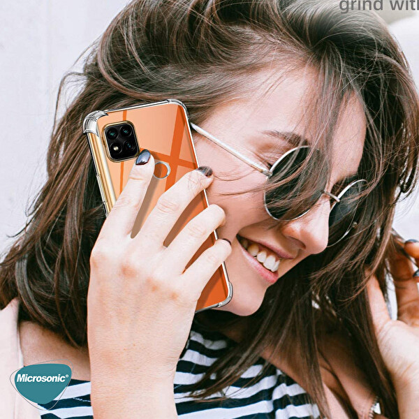 Microsonic Xiaomi Redmi 9c Kılıf Shock Absorbing Şeffaf