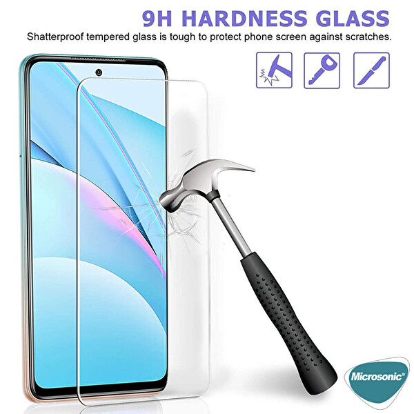 Microsonic Xiaomi Mi 10t Lite Tempered Glass Cam Ekran Koruyucu