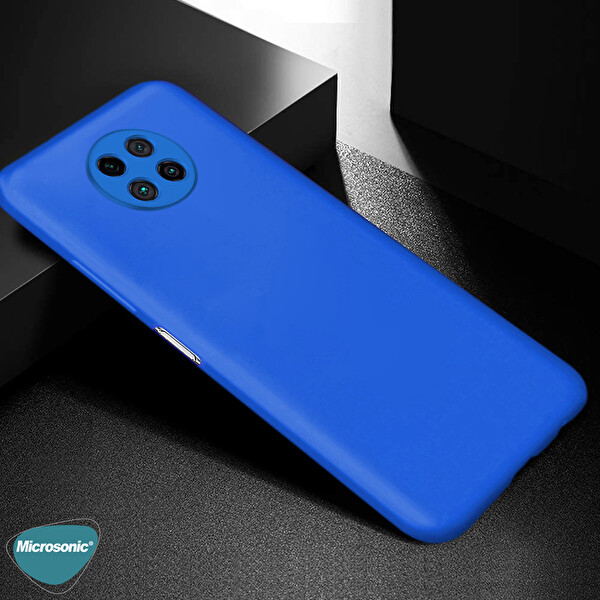 Microsonic Matte Silicone Xiaomi Redmi Note 9 5g Kılıf Kırmızı