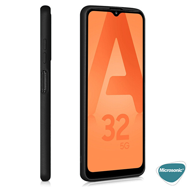 Microsonic Matte Silicone Samsung Galaxy A32 5g Kılıf Kırmızı