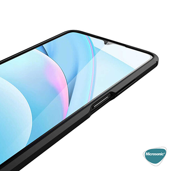 Microsonic Xiaomi Redmi Note 9 4g Kılıf Deri Dokulu Silikon Kırmızı