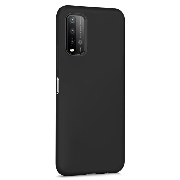 Microsonic Matte Silicone Xiaomi Redmi 9t Kılıf Siyah