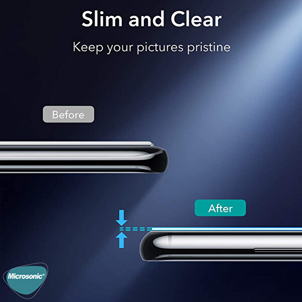 Microsonic Samsung Galaxy S21 Ultra Kamera Lens Koruma Camı V2 Siyah