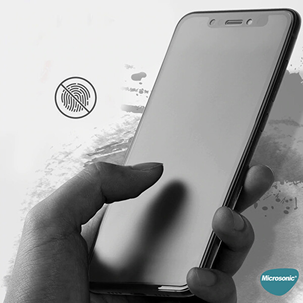 Microsonic Realme C3 Seramik Matte Flexible Ekran Koruyucu Siyah
