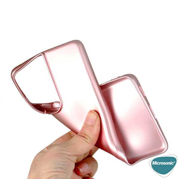 Microsonic Matte Silicone Samsung Galaxy S21 Ultra Kılıf Mavi