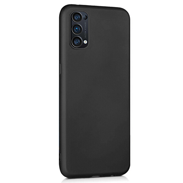 Microsonic Matte Silicone Oppo Reno 5 Pro 5g Kılıf Siyah