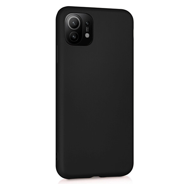 Microsonic Matte Silicone Xiaomi Mi 11 Kılıf Siyah
